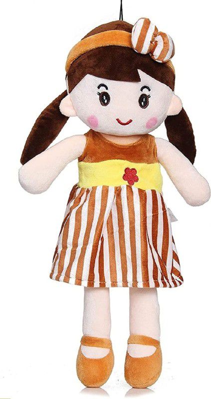 Liquortees New Brown Color Soft doll for girls /home decor - 30 cm  (Brown)