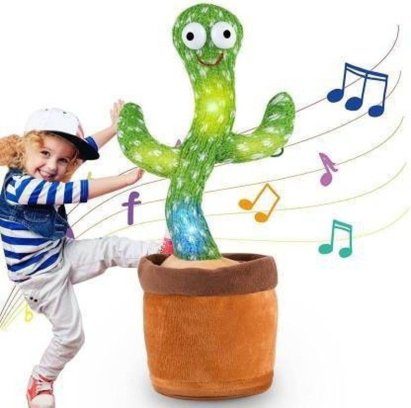 FASTFRIEND Talking Dancing Cactus Toy Repeat+Recording+Dance+Sing Wriggle Dancing Cactus R  (Green)