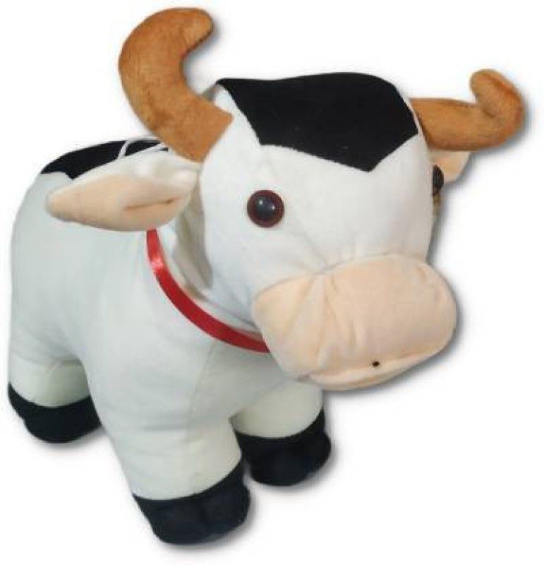 tgr cute stuffed soft toy cow birthday gifts/ home decorations - 32 cm  (Multicolor)