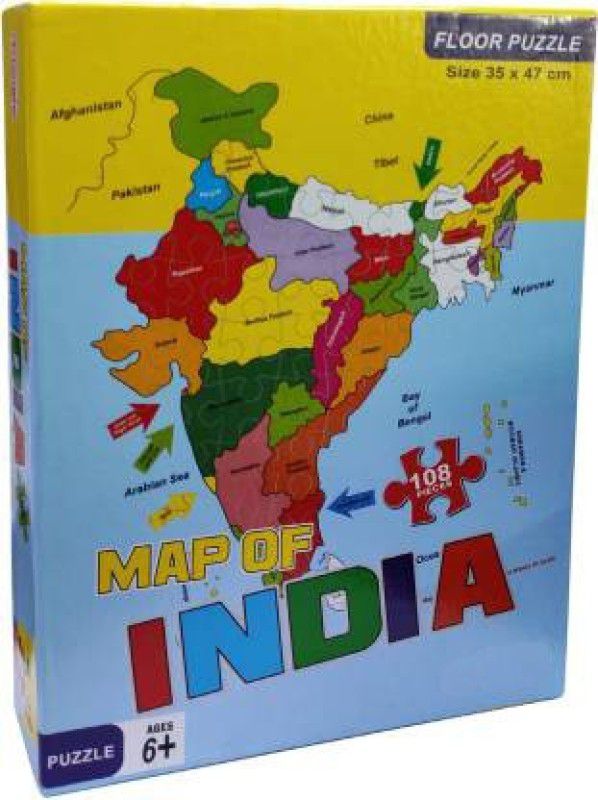 Haulsale Advanced Map Of India Jigsaw Puzzle Learning/ Educational Game  (108 Pieces)