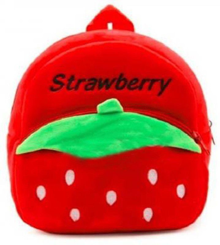 HappyChild Strawberry Premium Quality Soft Children, Kids, Baby, Velvet special_bag girls - 14 cm  (Red)