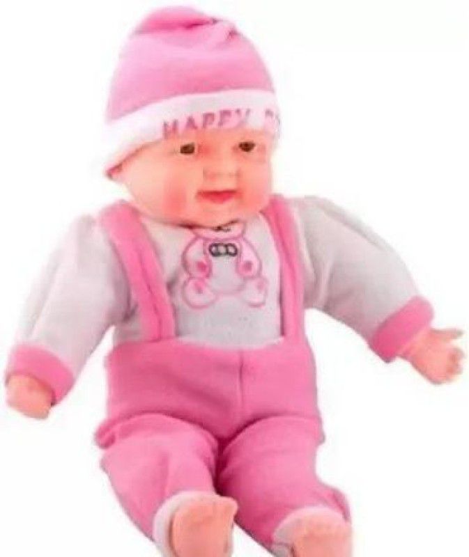FineArts soft doll laughing boy - 8 cm  (Pink)