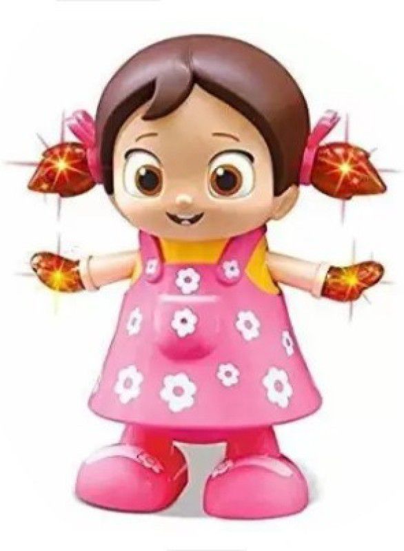 QUE MART Musical Dancing and Singing Girl Doll  (Pink)