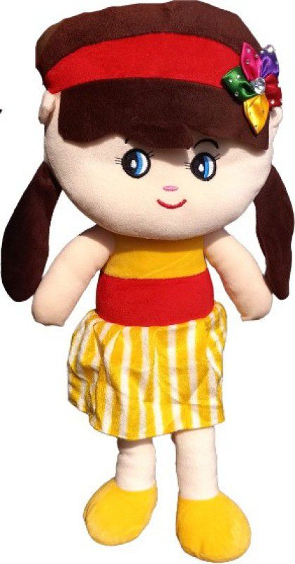 Liquortees Sofia Doll Big Size Doll Stuffed Soft Toy for Girls ( 45cm ) - 45 cm  (Yellow)