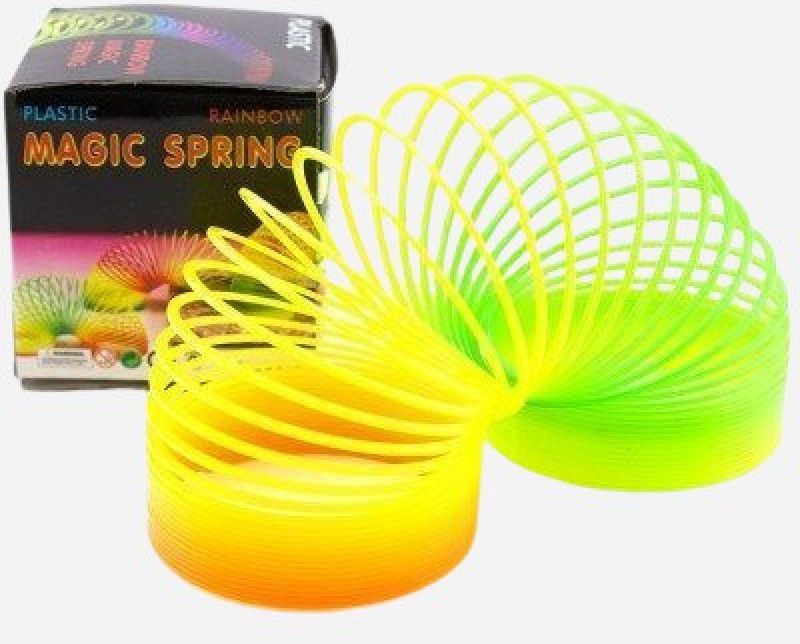 PARIVRIT Rainbow Magic Slinky Spring Toy Fun Playing for Kids(Pack of1) MAGIC SPRING Gag Toy  (Multicolor)