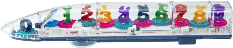 ToySurf ®Concept Gear Long Train Toy With Sound & Light & 360 Degree Rotation (Age 3+)  (Multicolor)