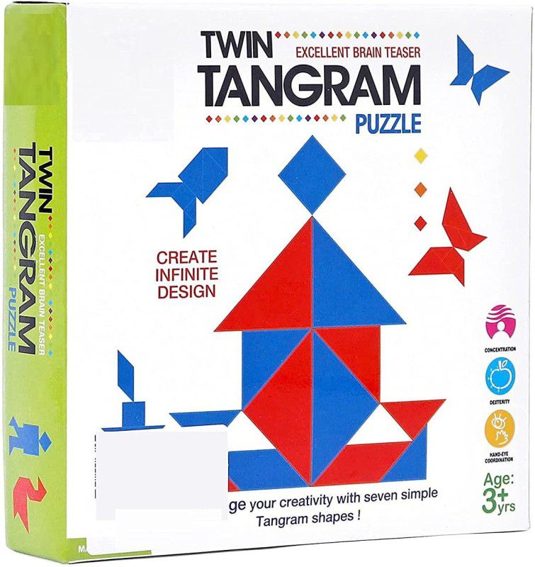 ARNIYAVALA Twin Tangram Puzzle for kids (14 Pieces)  (14 Pieces)