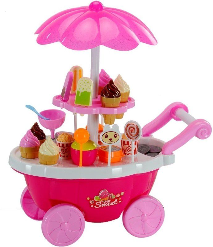 DHYANI ENTERPRISE Ice Cream Kitchen Play Cart