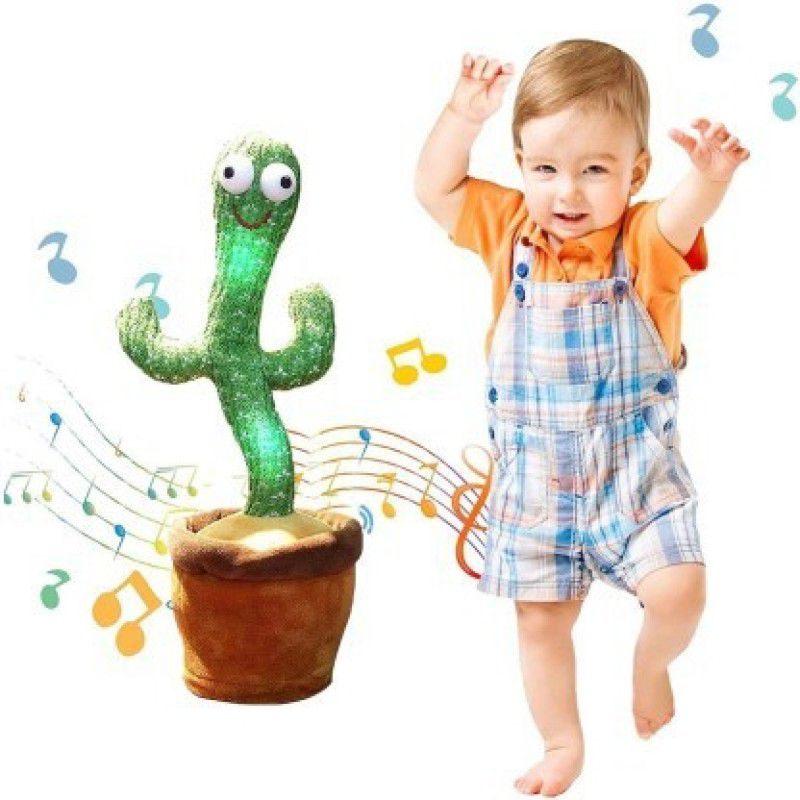 FASTFRIEND Best Selling Dancing CactusTalking Cactus ToySunny The CactusElectronic Dancing  (Green)