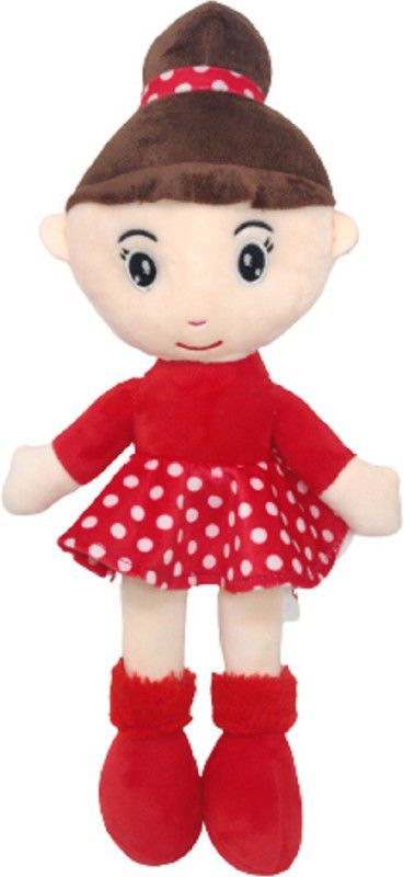 Fun Zoo Cute Huggable Beautiful Bun doll Stuffed Soft Toy for kids/Girls/BIRTHDAY GIFT - 55 cm  (Red)
