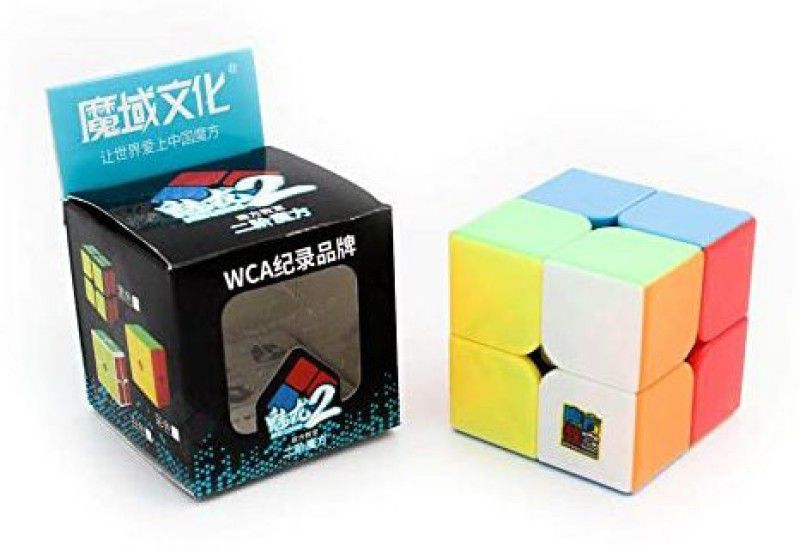 sai kripa 2x2 Cube Stickerless Speed Cube Magic Cube Toy for Kids & Adults(Multicolor)  (1 Pieces)