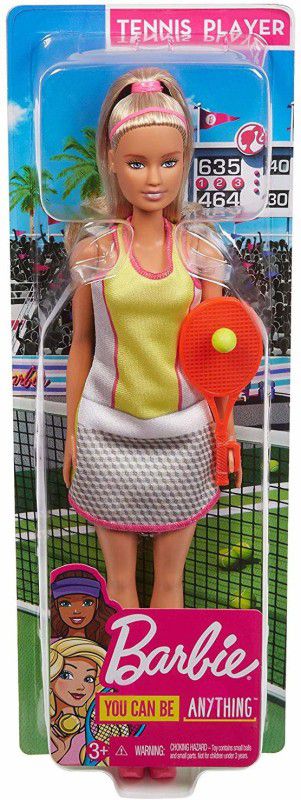 BARBIE Career Tennis Player Doll  (Multicolor)