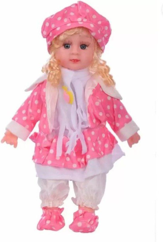 All In One All In One Baby Girl Singing Poem Doll Soft Toy for Kids  (Pink)