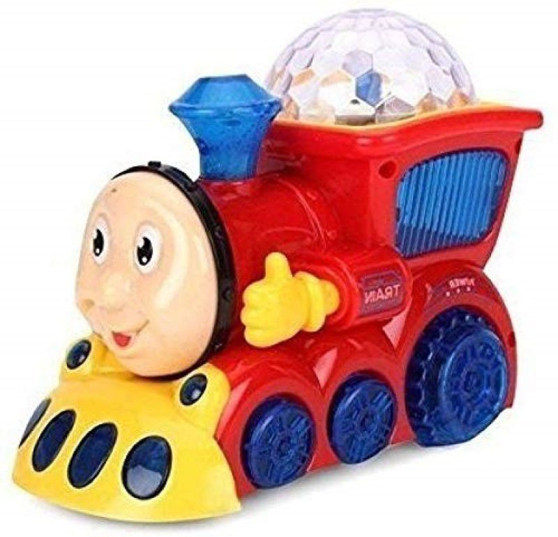 VRUX 3D Light Train Engine with Very Cute Music and Lighting  (Red)