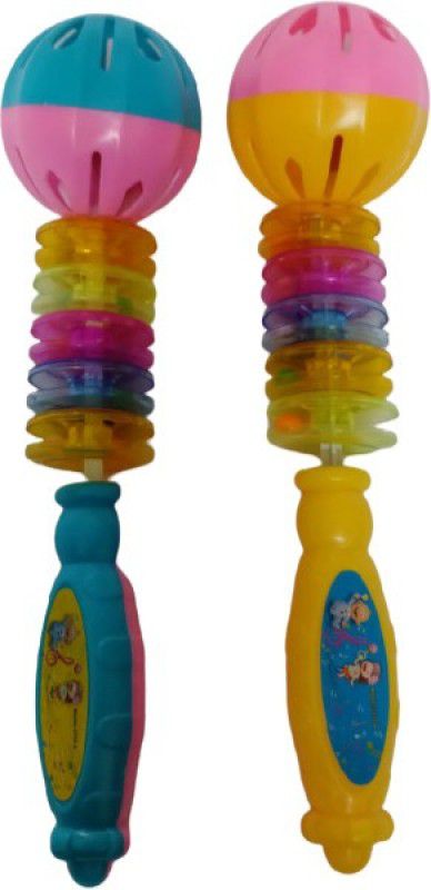 Beauty Tool Enterprises New Born Baby Toys for Kids | Pack of 1 | (2pcs) (Multicolor)  (Multicolor)