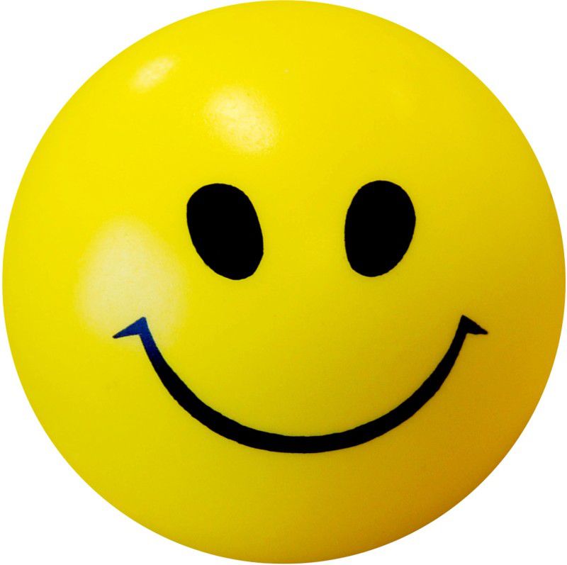 Shoppernation Smiley Design Stress Reliver Ball - 4 cm  (Yellow)