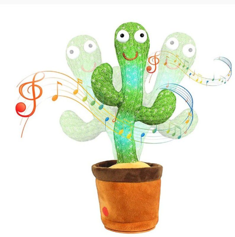 Tiny Miny Talking Toy Dancing Cactus  (Green)