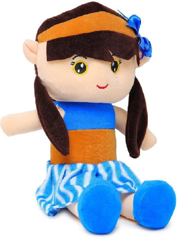 Liquortees Cute Stuffed Soft Doll for home Decoration soft toys - 35 cm  (Blue)