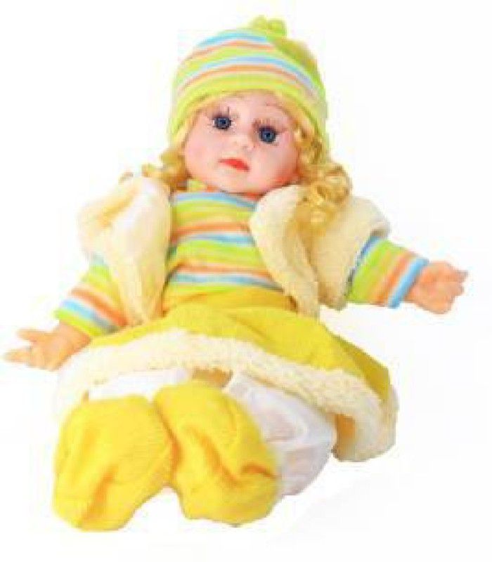 VRUX Good Looking Girl Baby Doll Singing Songs  (Yellow)