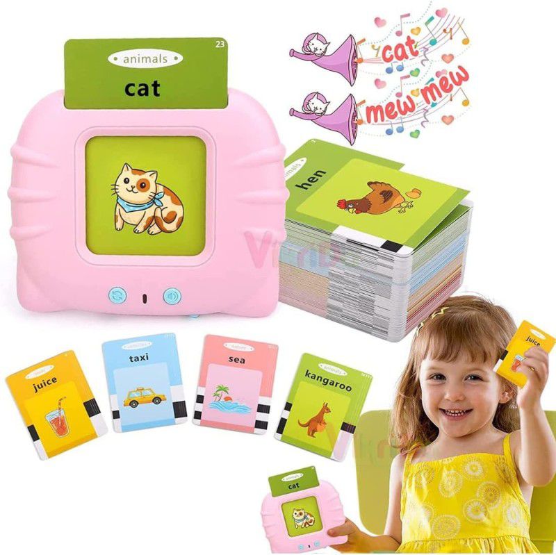 KAWASONY Flash Cards for Kids Reading Early Talking Flashcards Toy 112 pcs Card  (Multicolor)