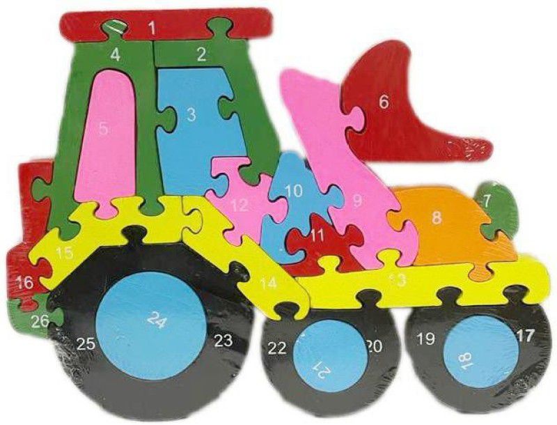 StarsOne Puzzle Number from 1 to 26 Learning Block Puzzle for Nursery Kids  (26 Pieces)