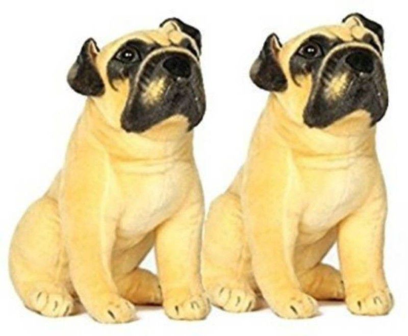 Gadget Mart Combo Offer Two Pug Dog Stuff Animal - 30 cm (Brown) Hand Puppets