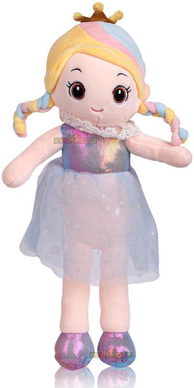Bluebells India Princess Doll | Soft and Preety Dress| Crown Plush| Gift for Kids - 55 cm  (Multicolor)