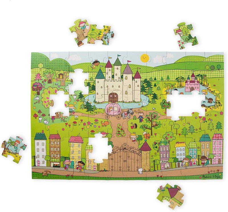 MELISSA & DOUG Traffic Jam Jumbo Jigsaw Floor Puzzle (24 pcs, 60.96 cm L  (25 Pieces)