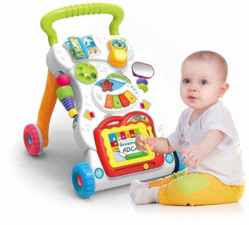 VRUX Musical Adjustable Toddler Babies Walker FOR KIDS WALKING ACTIVITY  (Multicolor)