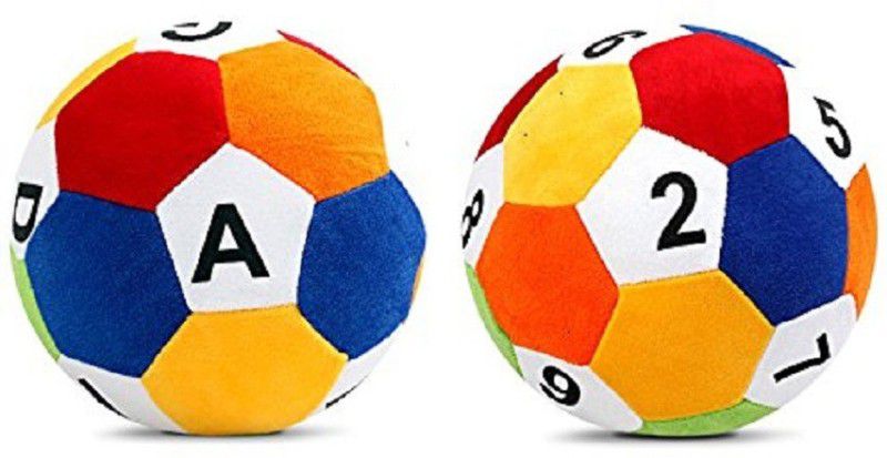 ARC Soft Combo of 2 Ball 123 And ABCD - 35 cm  (Multicolor)