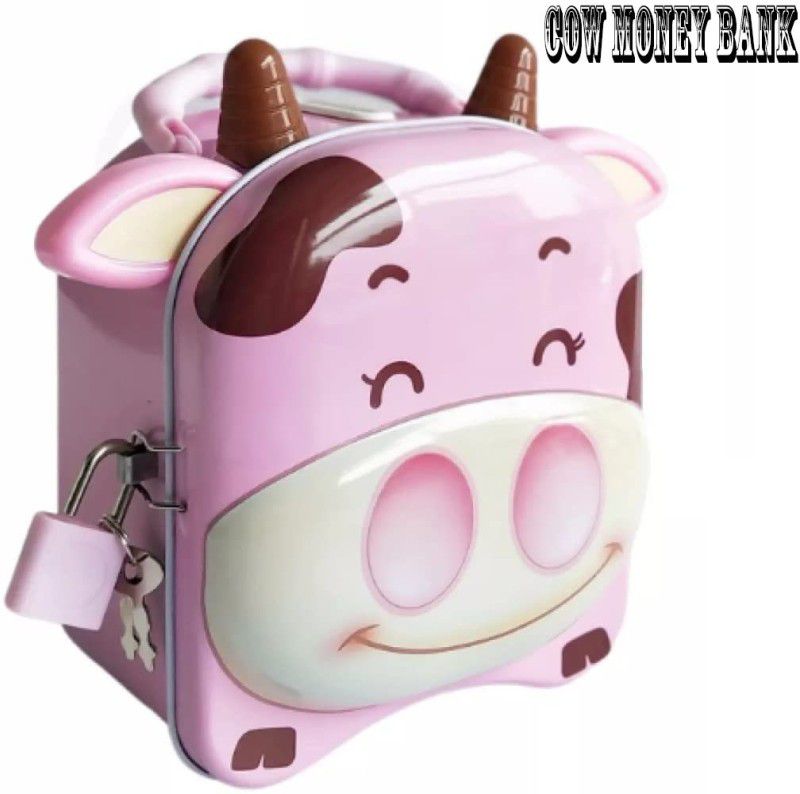 TOYVISION New Arrival Cow Piggy Bank Saving Cash Coin Money Box Children Toy Kids Gifts