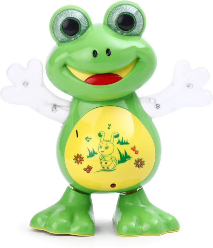 SALEOFF Advanced Musical Bump and Go Electric Dancing Frog Cute Music Light Toy, Dancing Toy, Battery Operated Toy, Kids Baby Electric Toys with Light and Music  (Multicolor)