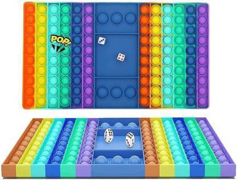 xelix pop It Dice Board Game, Big Pop It,(Pack of 1, Multicolor)  (Multicolor)