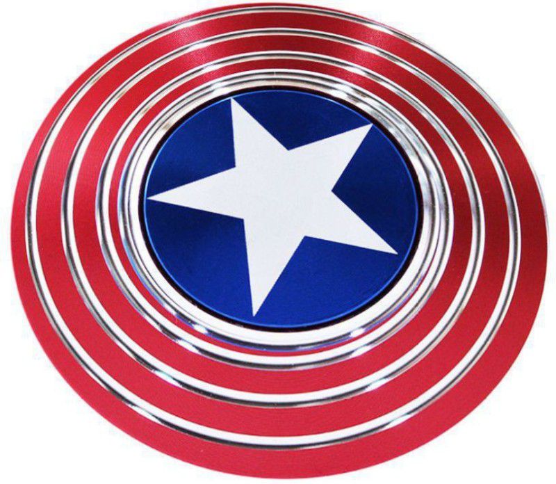 Offer99 Captain America Shield Hypnosis Metal Fidget Spinner for stress relief ce  (Red, Blue)