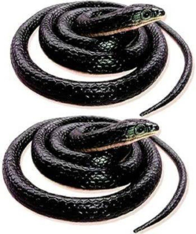 Animani Collection Realistic Fake Rubber Snake for Prank Fake Snake Prank Toy Gag Toy (Black) Fake Snakes Prank Toy Rubber Realistic Gag Toy Nagraj Snake Gag Toy