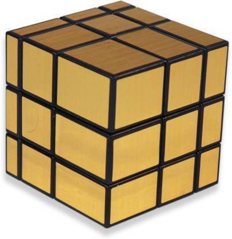 JVTS Professional Magic Rubic Gold Mirror Cube 3x3x3 Puzzle Game.  (1 Pieces)