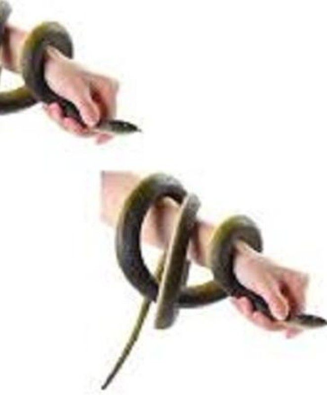 s yuvraj ts31 rubber snake prank toy for kids 2pc (black) Gag Toy
