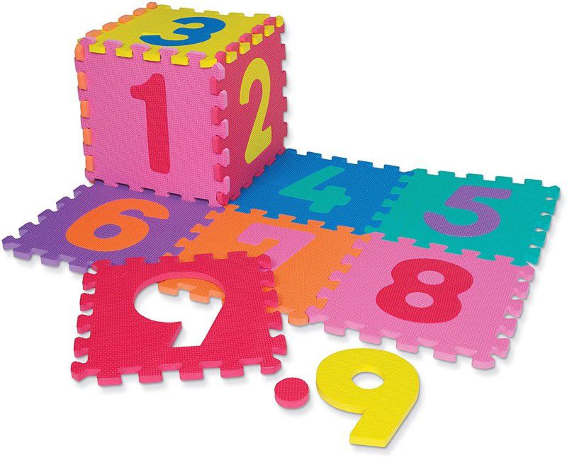 jYOKRi Good Quality ABCD Foam Mat for Kids, Educational 36 Piece Mini Puzzle Foam Mat, Alphabet A to Z & 0 to 9 Numbers Puzzle Mat for Children & Toddlers Learning Toy  (36 Pieces)