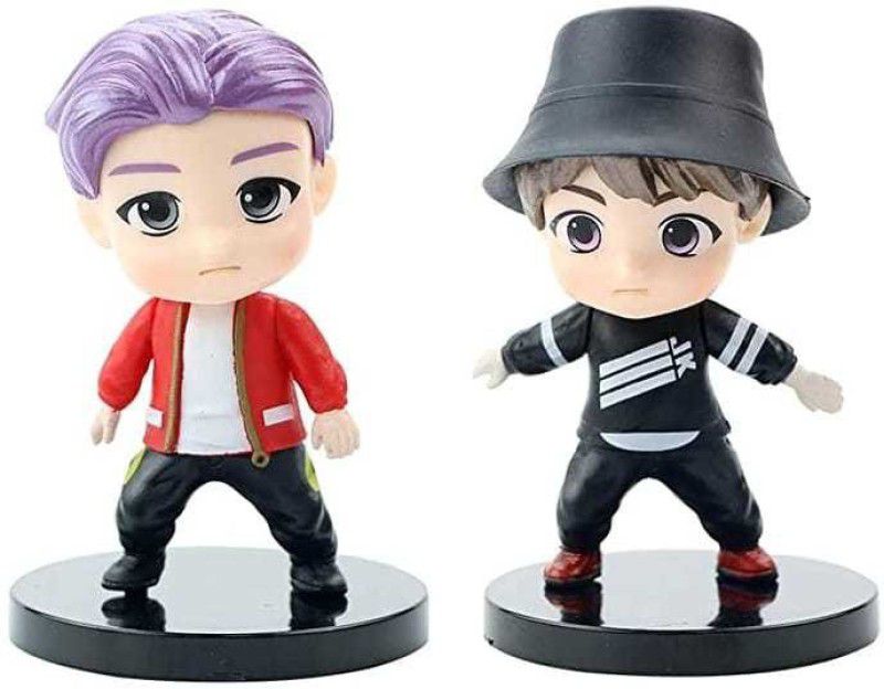 JAINSON MARTIN BTS Mini Dolls RM And Jungkook for BTS Army and Kpop Lovers  (Multicolor)