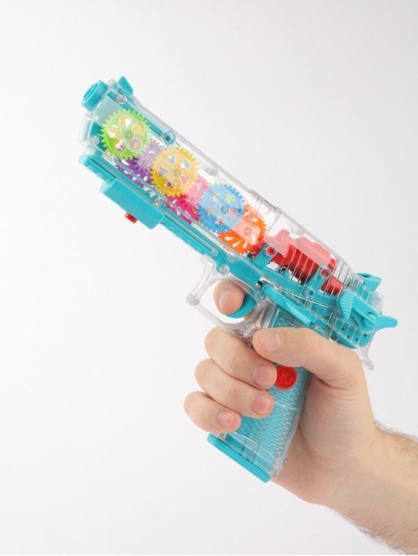 Globular Toy Gun for Kids Transparent Musical Toy  (Multicolor)