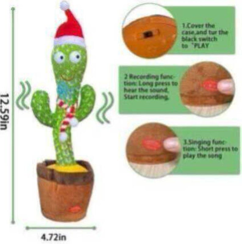 Kabeer enterprises New Dancing Cactus Repeat,& Talking Dancing Cactus Toy KE 239  (Multicolor)