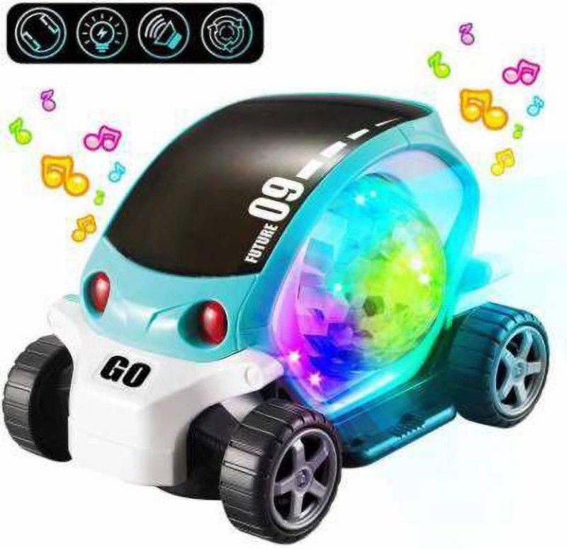 Shopjamke 3D Electric Cars Toy for Boys Girls with Lights Music  (Multicolor)