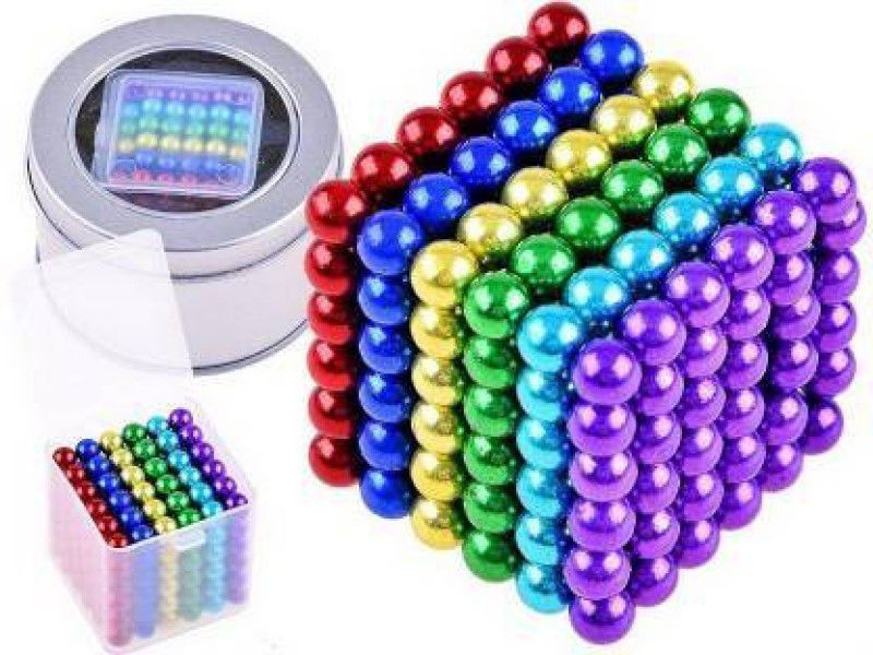 JVTS harming Attractive Multicolor Magnetic Balls MagnetsToys Sculpture Building Magnetic Blocks Magnet Cube  (216 Pieces)