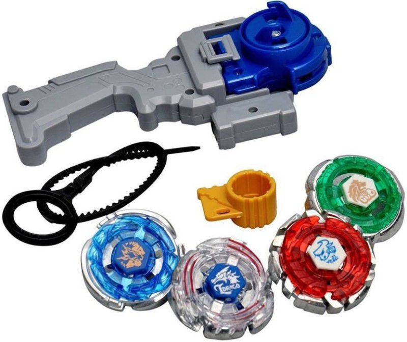 Authfort Metal Fighter Fury with Metal Fight Ring and Handle Launcher-Multicolor (Multicolor)  (Multicolor)