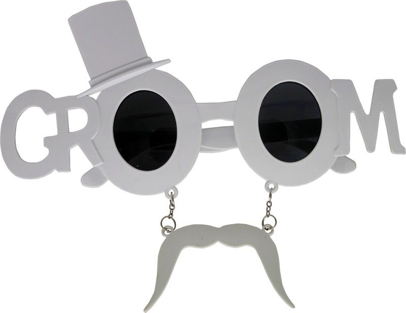 FUNCART White Groom With Hat Sunglasses