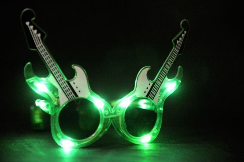 FUNCART Funcart Green Guitar Shaped Eye Glasses with Light