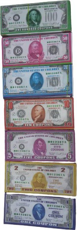 BBS DEAL (14 Each x 7=98 Nakli Dollar ) MULTICOLOR Fake Dollar Gag Toy Fake Dollar Gag Toy  (Multicolor)