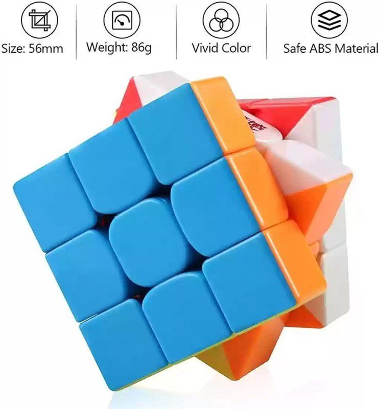Msn rubic cube fast3x3x3 Kids & Adults full smooth Mind Game Speed Smooth Cube  (1 Pieces)