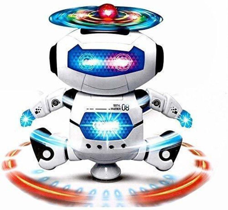 K D ENTERPRISE Dancing Robot with Dancing Musical Toy Musical Sound Moving Action  (Multicolor)