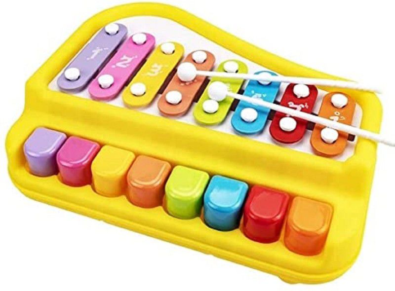 RPVENTERPRISE 2 in 1 Piano Xylophone for Kids, Educational Musical Instruments Toyset Babies  (Multicolor)